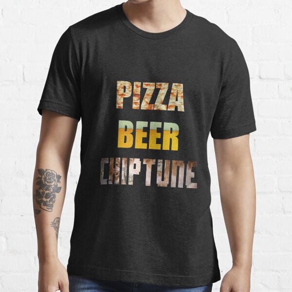 Pizza Beer Chiptune Essential T-Shirt