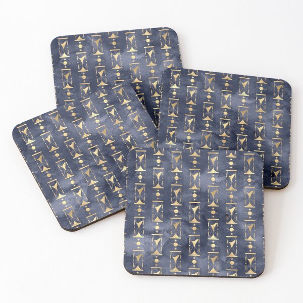 Item preview,  Lovely mystical hourglass design in navy blue designed and sold by ArteMay.