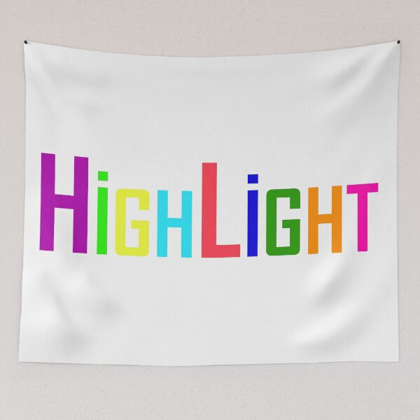 Item preview, HighLight Letters Art Design designed and sold by PrintDesign-Hub.