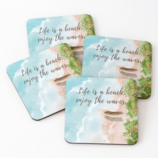 Item preview, Life is a beach, enjoy the waves designed and sold by artoffaizan.