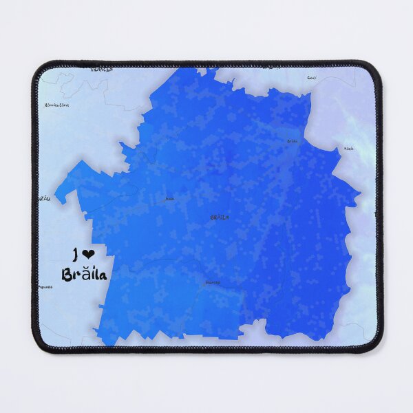 Item preview, Brăila County Map, România designed and sold by maptheclouds.