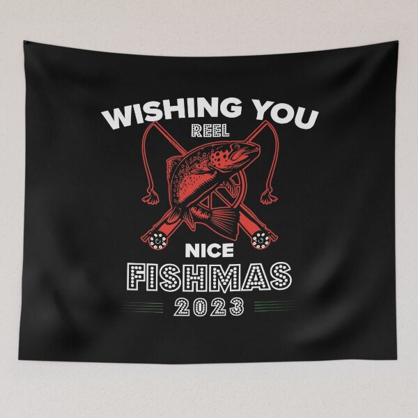 Item preview, Wishing You Reel Nice Fishmas Funny Bass Fishing Christmas designed and sold by Exosia Shop ⭐⭐⭐⭐⭐.