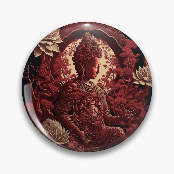 Item preview, Red Paper Craft Buddha V1 designed and sold by GummywormDesign.