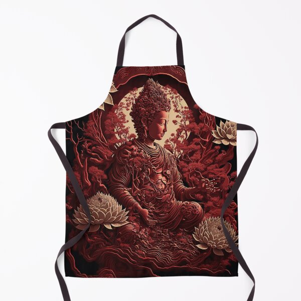 Item preview, Red Paper Craft Buddha V1 designed and sold by GummywormDesign.