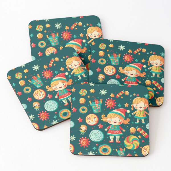 Item preview, Kids wallpaper Christmas pattern #15 designed and sold by FunArt4You.