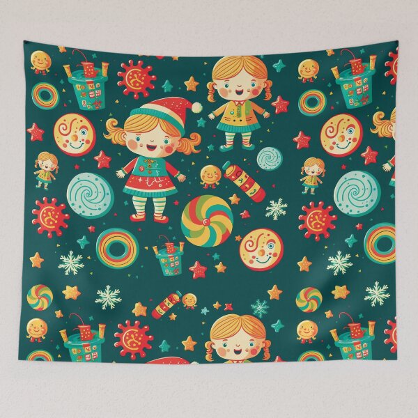 Item preview, Kids wallpaper Christmas pattern #15 designed and sold by FunArt4You.