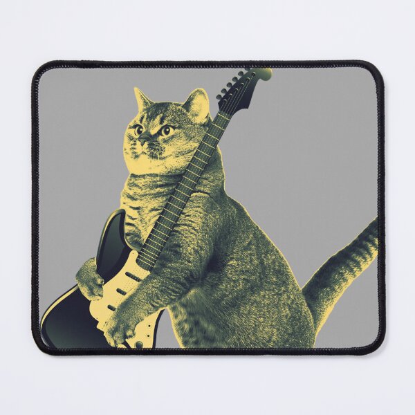 Item preview, Cat playing guitar designed and sold by LordArt.