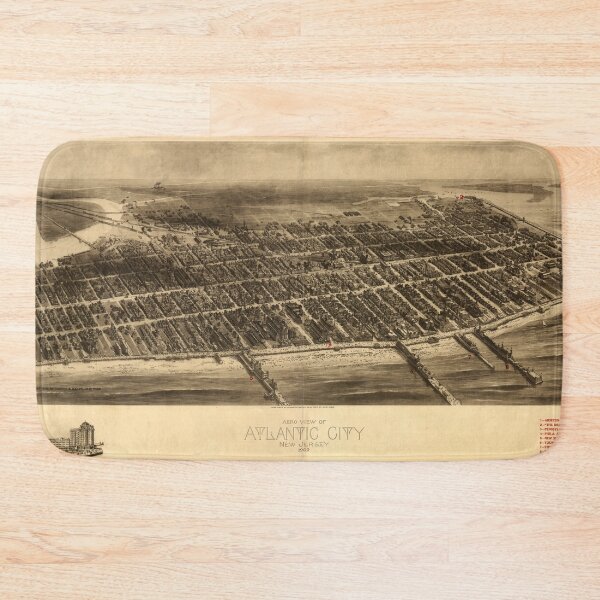Item preview, Atlantic City, New Jersey (1909) designed and sold by allhistory.