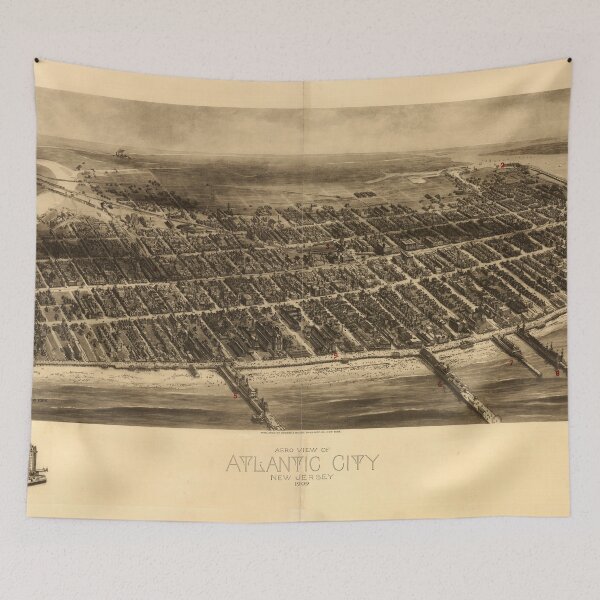 Item preview, Atlantic City, New Jersey (1909) designed and sold by allhistory.
