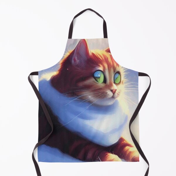 Item preview, Cute orange cat with green eyes in snow designed and sold by neelfs.