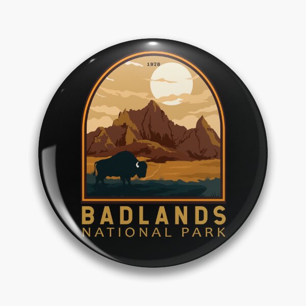 Item preview, Badlands National Park Vintage Emblem designed and sold by KrisSidDesigns.