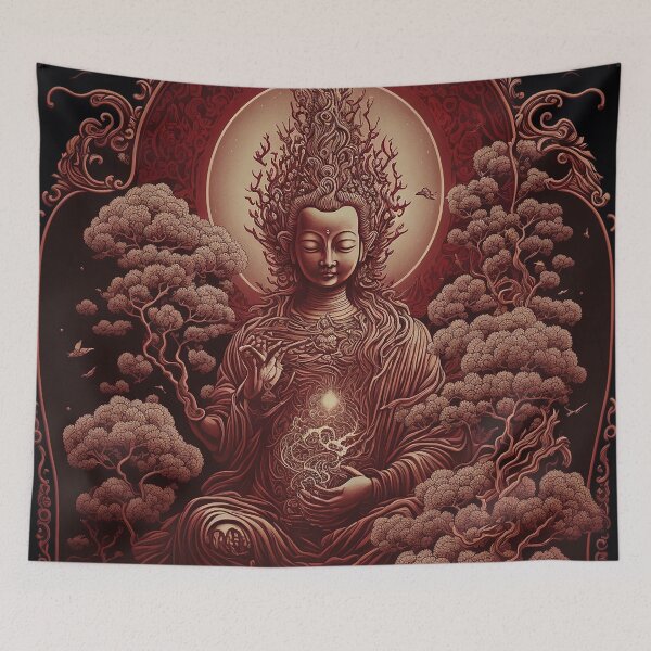 Item preview, Red Paper Craft Buddha V2 designed and sold by GummywormDesign.