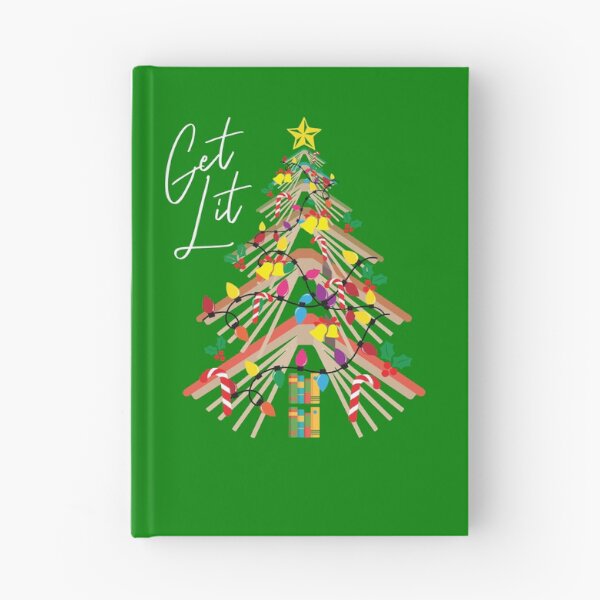 Item preview, Get Lit Book Christmas Tree Bookworm Love To Read Reading Gear designed and sold by DynamicDesign.