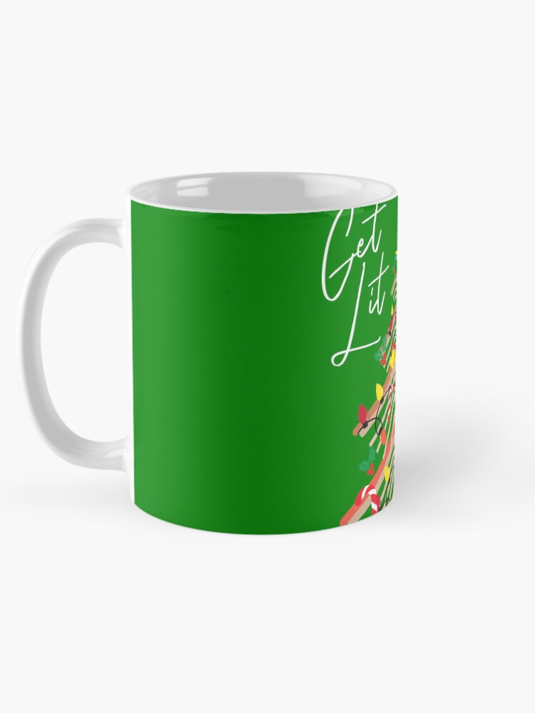 Imagen 5 de 6, Taza de café con la obra Get Lit Book Christmas Tree Bookworm Love To Read Reading Gear, diseñada y vendida por DynamicDesign.