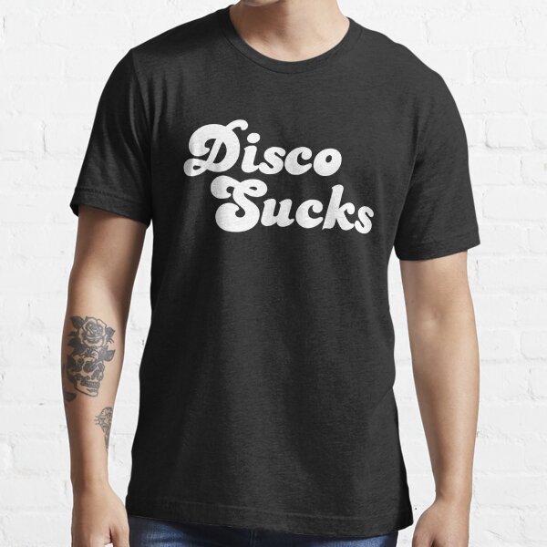 on Demand Disco Sucks Unisex Retro T-Shirt White / 2XL