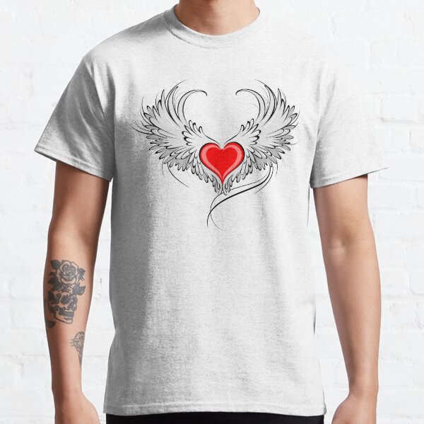Angel Heart with White Wings Classic T-Shirt
