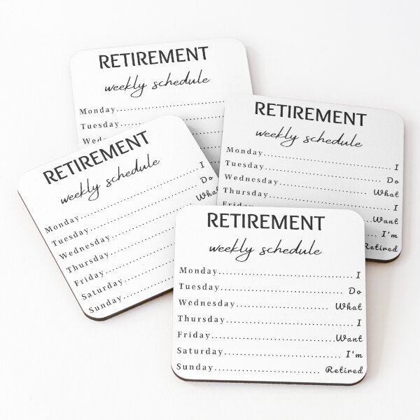 Item preview, Funny Retirement Weekly Schedule 2023 designed and sold by Gamicnum.