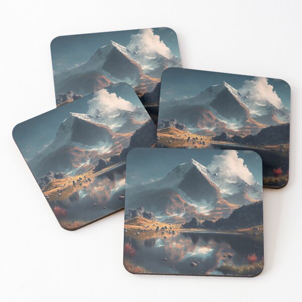 Item preview, Peaceful Mountain Lake designed and sold by GummywormDesign.