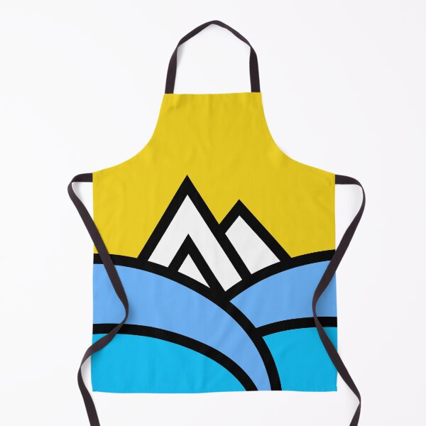 Item preview, Geometric Thick Lined Mountain Peaks Rising from the Sea Saint Lucia Pitons designed and sold by Uppercase Tees.