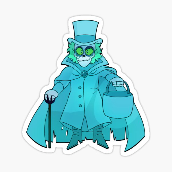 "hatbox ghost sticker!" Sticker for Sale by quackerbats Redbubble