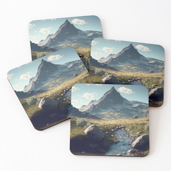 Item preview, Peaceful Mountain River designed and sold by GummywormDesign.
