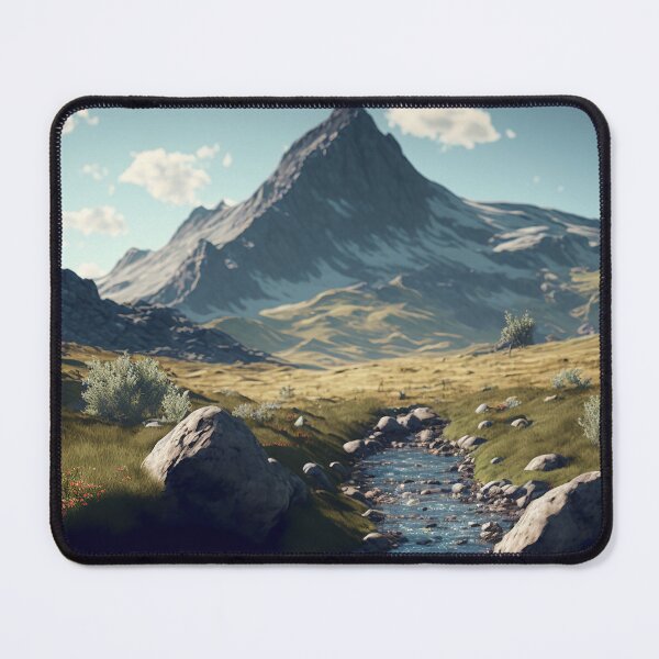 Item preview, Peaceful Mountain River designed and sold by GummywormDesign.