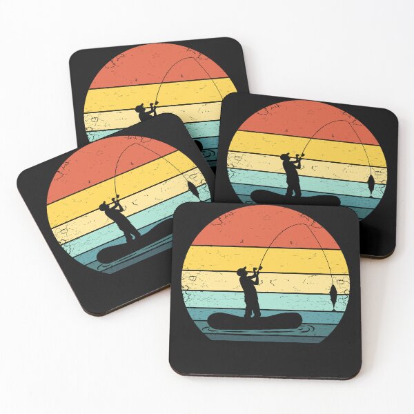 Item preview, 70s Sunset Angling Boat Fisherman Retro Vintage designed and sold by KleverOlivier.
