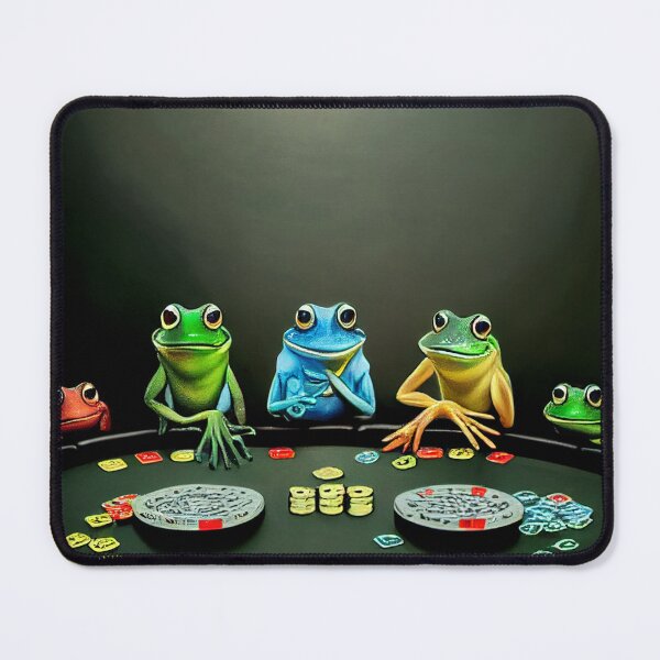 Item preview, Frogs Friends Playing Poker at Home designed and sold by BySpinny.