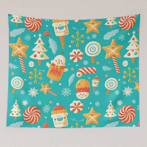 Item preview, Kids wallpaper Christmas pattern #16 designed and sold by FunArt4You.
