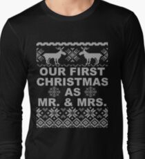 Our first christmas as mr and mrs 2017 shirt Long Sleeve T-Shirt