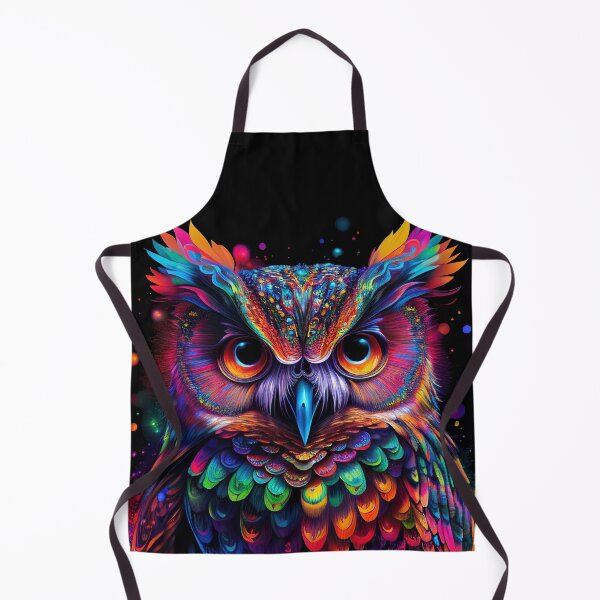 Item preview, Owl Colorful Neon Psychedelic Art designed and sold by Trippinink-.
