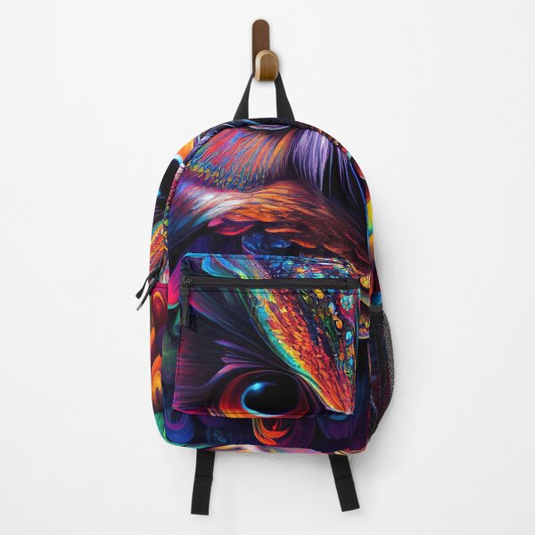 Item preview, Owl Colorful Neon Psychedelic Art designed and sold by Trippinink-.