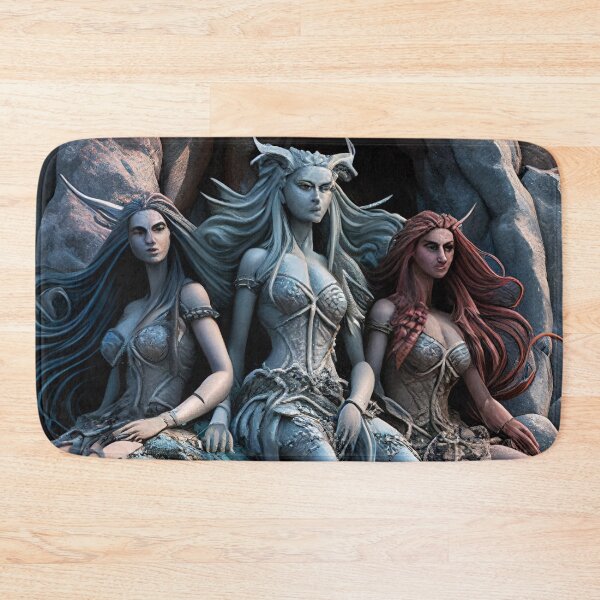 Item preview, 3 MERMAIDS Midjourney AI Artwork designed and sold by davidjulie.