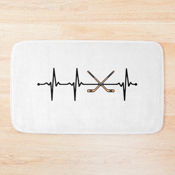 Item preview, Crossed Ice Hockey Sticks ECG Heartbeat Pulse Bv designed and sold by KleverOlivier.