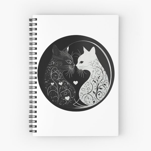 Item preview, Two cats in love in an elegant pattern designed and sold by GorinART.