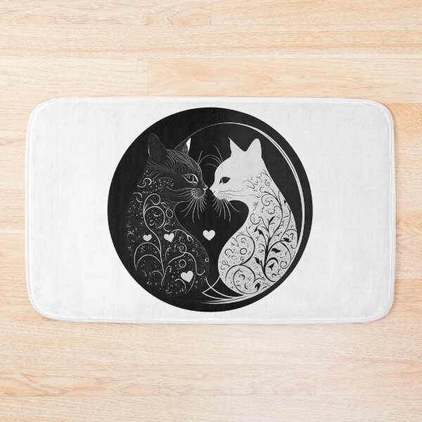 Item preview, Two cats in love in an elegant pattern designed and sold by GorinART.