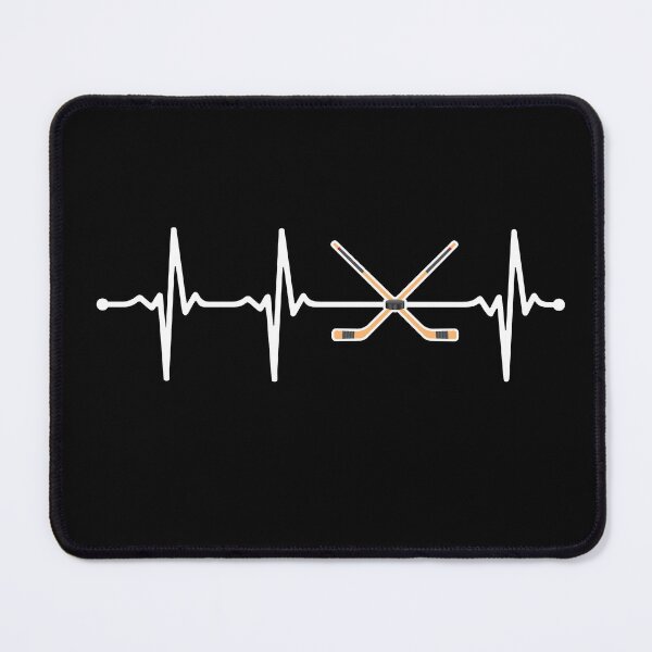Item preview, Crossed Ice Hockey Sticks ECG Heartbeat Pulse Wv designed and sold by KleverOlivier.