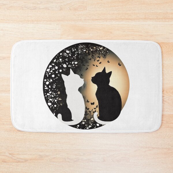 Item preview, Two cats in love in an elegant pattern designed and sold by GorinART.