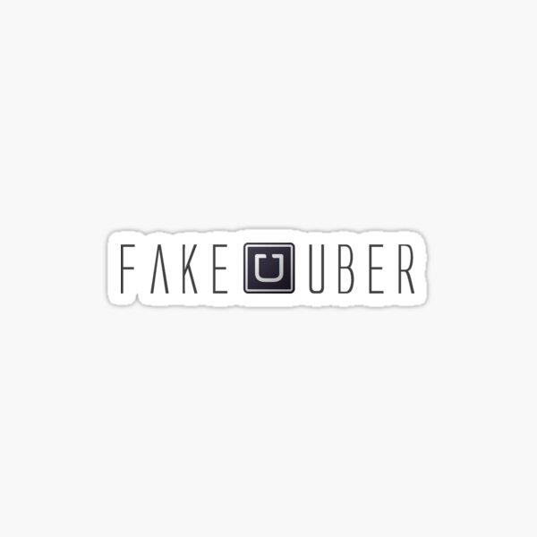 FAKE UBER - FAKE TAXI Sticker