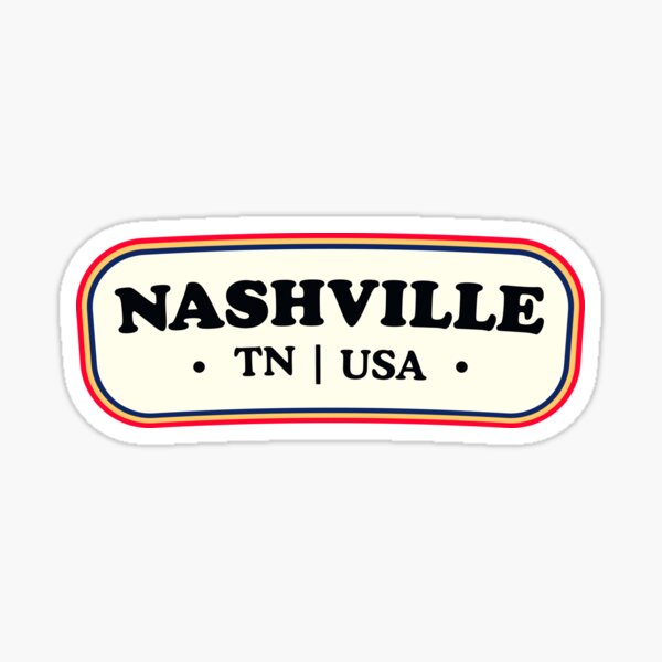 Nashville | Retro Badge Sticker