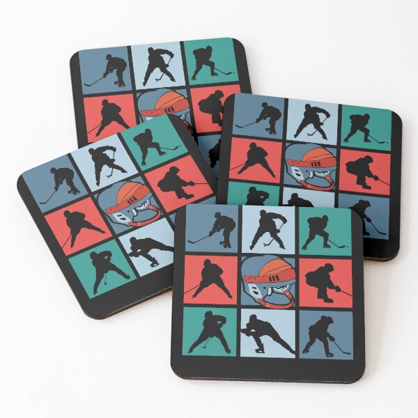 Item preview, Ice Hockey Pop Art Players and Helmet Shapes designed and sold by KleverOlivier.