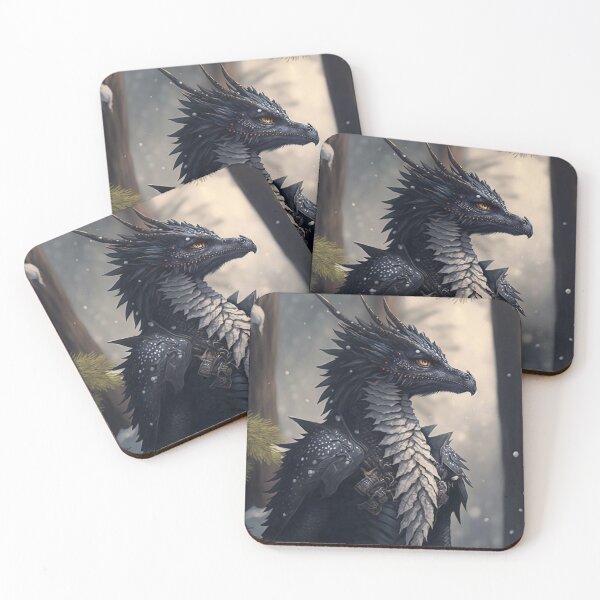 Item preview, Mystical Black Scaled Dragon V1 designed and sold by GummywormDesign.