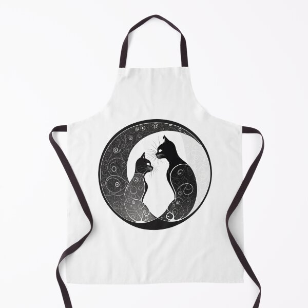 Item preview, Two cats in love in an elegant pattern designed and sold by GorinART.