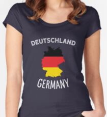 Germany Women's Fitted Scoop T-Shirt