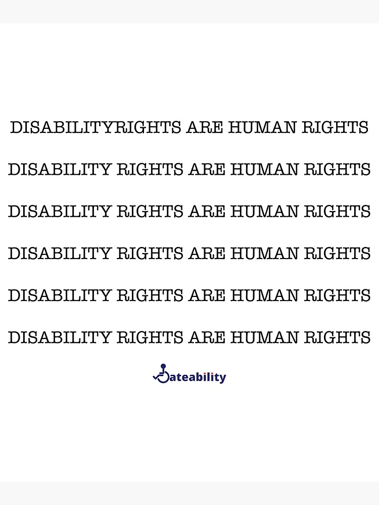 Thumbnail 5 of 5, Tote Bag, Disability Rights Are Human Rights designed and sold by Dateability.