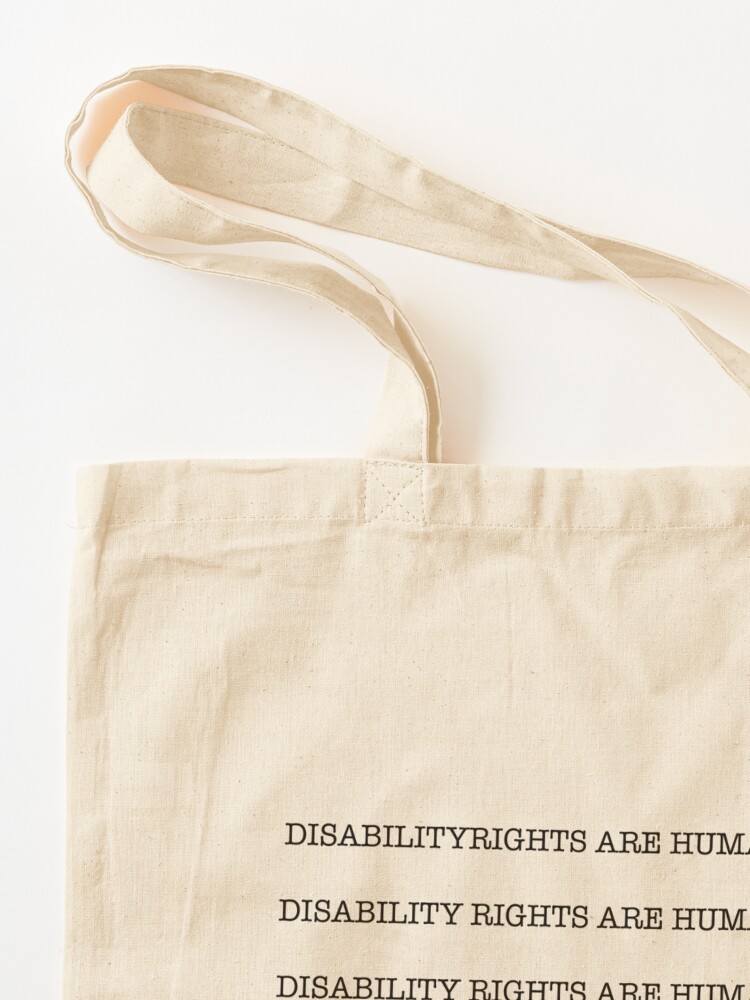 Thumbnail 3 of 5, Tote Bag, Disability Rights Are Human Rights designed and sold by Dateability.