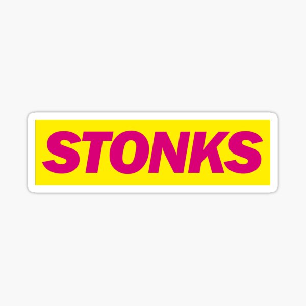 Stonks - FDP Satire Sticker Sticker