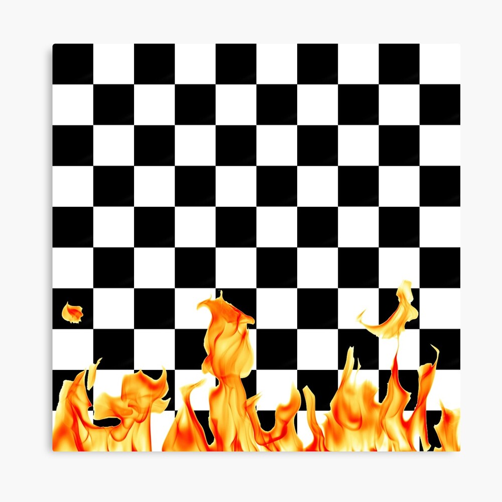 checkered flames