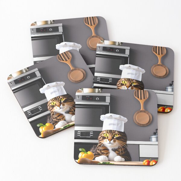 Item preview, Chef Cat - Modern Digital Art designed and sold by Ai-michiart.