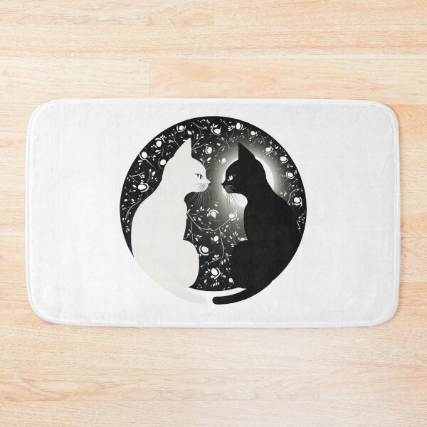 Item preview, Two cats in love in an elegant pattern designed and sold by GorinART.